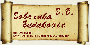 Dobrinka Budaković vizit kartica